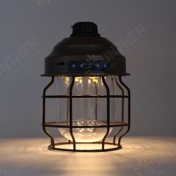 Outdoor Camping Light 5W 200LM 3600MA USB Charging Cage Pendant Light Iron Minimalist Retro Portable Pendant Lamp Metal Hanging Lamp Outdoor Camping Light 5W 200LM 3600MA USB Charging Cage Pendant Light Iron Minimalist Retro Portable Pendant Lamp Metal Hanging Lamp