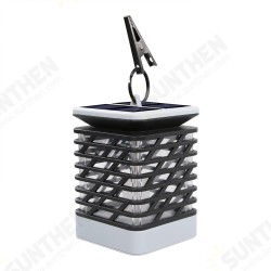 Outdoor LED Solar Lantern Hanging Light LED Waterproof Candle Yard Garden Camping Lamp