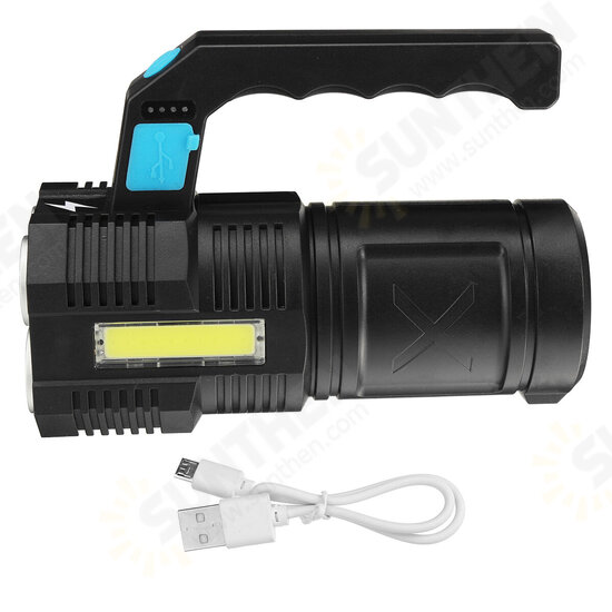 Outdoor Portable COB LED Camping Work Light USB Recharging Flashlight Emergency Handheld Flood Lamp Lantern