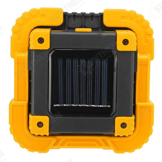 Portable 20W Solar LED Work Light COB Camping Lamp USB Rechargeable Flood Spot Lamp Hand Light