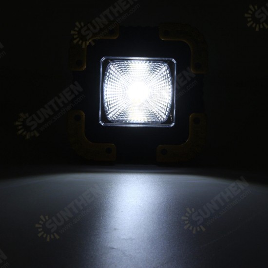 Portable 20W Solar LED Work Light COB Camping Lamp USB Rechargeable Flood Spot Lamp Hand Light