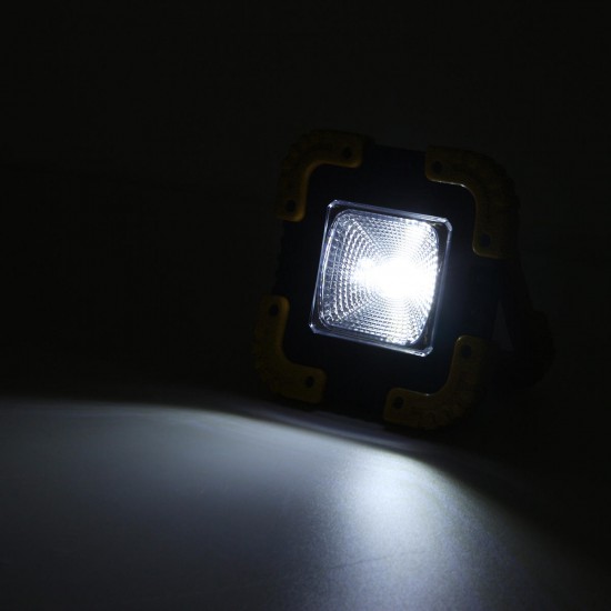 Portable 20W Solar LED Work Light COB Camping Lamp USB Rechargeable Flood Spot Lamp Hand Light