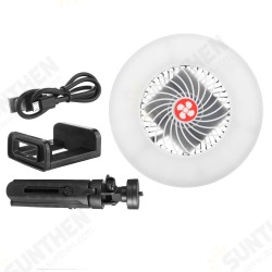 Portable Camping Light Multifunction USB Fan Built-in Batteries Rechargeable Mini Fan Light ABS Outdoor Lighting
