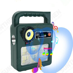 Portable Solar Light Super Bright USB Rechargeable Camping Light With bluetooth Speaker Solar Energy System Kit