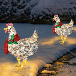 Solar Ambient Lights LED 3D Christmas Decoration Lights Holiday Decor Outdoor Camping Garden Patio Lights