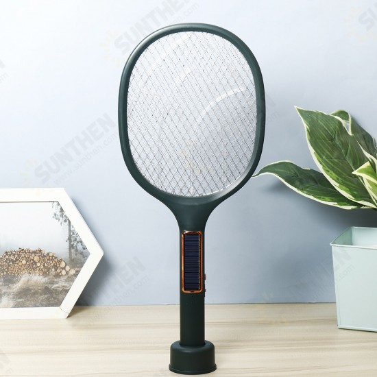 Solar Charging Three-in-one Electric Mosquito Swatter Motor Mosquito Trap + Mosquito Lamp USB Plug