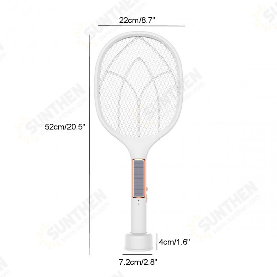 Solar Charging Three-in-one Electric Mosquito Swatter Motor Mosquito Trap + Mosquito Lamp USB Plug