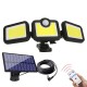 Solar Sensor Security Lights 3 Heads Motion Sensor Lights Adjustable Flood Lights Outdoor Spotlights Rotatable IP65 Waterproof for Porch Garden Patio Yard Garage Pathway Solar Sensor Security Lights 3 Heads Motion Sensor Lights Adjustable Flood Lights Outdoor Spotlights Rotatable IP65 Waterproof for Porch Garden Patio Yard Garage Pathway