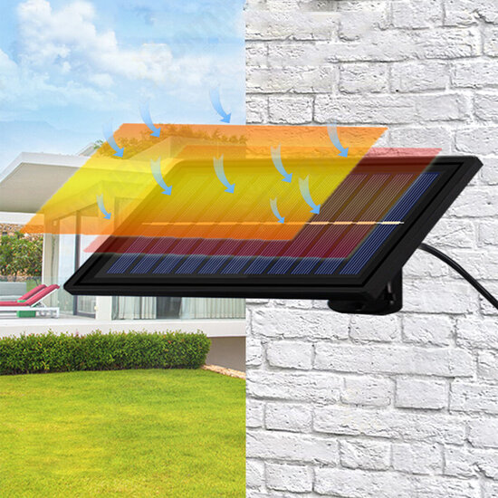 Split Solar Light Remote Led Lights With Extension Outdoor Waterproof Wall Lamp Sunlight Powered Lantern For Farden Street