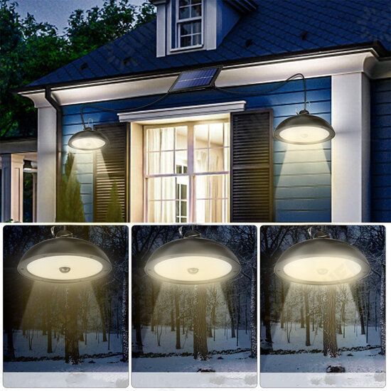 Split Solar Light Remote Led Lights With Extension Outdoor Waterproof Wall Lamp Sunlight Powered Lantern For Farden Street