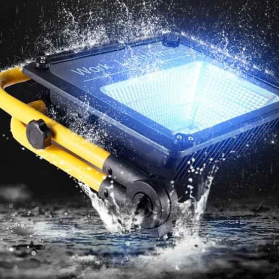 Super Bright LED Work Light Waterproof Landscape Spot Lamp USB Rechargeable 2 Modes Outdoor Accent Lighting With Remote Control