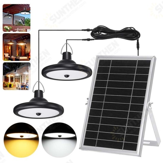 Upgraded 8800mAh Solar Outdoor Light Double Head 112 LED Motion Sensor Waterproof Solar Shed Light For Courtyard Garden Garage