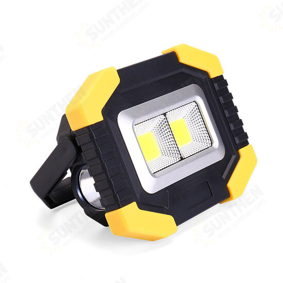 20W Solar Camping Light USB COB Work Light 180° Rotation 3 Modes Outdoor Travel Warning Lantern