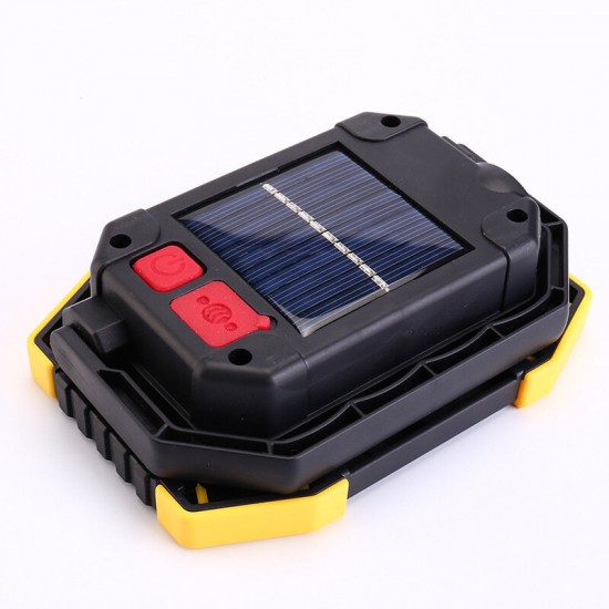 20W Solar Camping Light USB COB Work Light 180° Rotation 3 Modes Outdoor Travel Warning Lantern