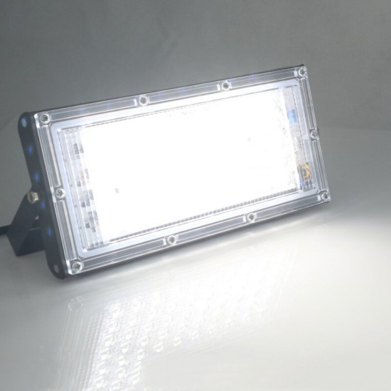 50W RGB LED Flood Light AC 220V 230V 240V Outdoor Floodlight Spotlight IP65 Waterproof LED Street Lamp Landscape Lighting