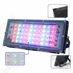 50W RGB LED Flood Light AC 220V 230V 240V Outdoor Floodlight Spotlight IP65 Waterproof LED Street Lamp Landscape Lighting
