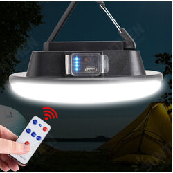 Solar LED Camping Lamp With Remote Control IPX6 Waterproof Outdoor Floodlight 3-Modes Hanging Tent Light Solar LED Camping Lamp With Remote Control IPX6 Waterproof Outdoor Floodlight 3-Modes Hanging Tent Light