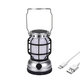 Solar Powered Kerosene Lamp Portable Camping Light Hanging Tent Lantern USB Rechargeable with Power Bank Outdoor Travel