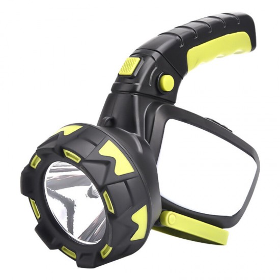 T6+COB LED Spotlight 120° Adjustable 6 Modes USB Charging Searchlight Power Display Camping Lamp Power Bank for Hiking Hunting Flashlight