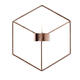 3D Geometric Nordic Style Candle Holder Iron Candlestick Handmade Wall Art Room Home Decor