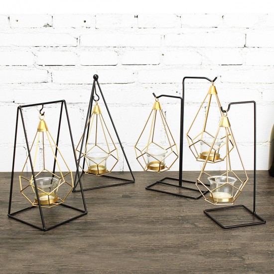 Creative Nordic Style Light Luxury Candle Holder Table Romantic Wedding Decor Crafts Storage