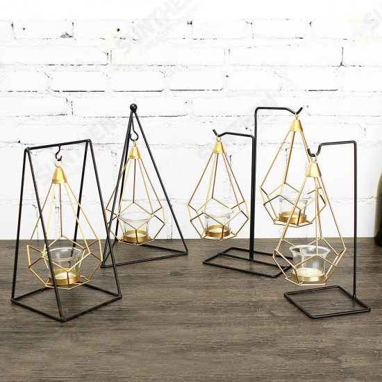 Creative Nordic Style Light Luxury Candle Holder Table Romantic Wedding Decor Crafts Storage