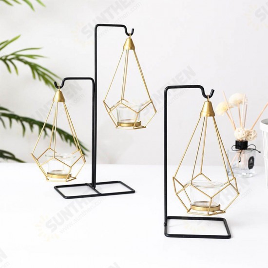 Creative Nordic Style Light Luxury Candle Holder Table Romantic Wedding Decor Crafts Storage