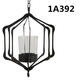 Glass Iron Hanging Glass Iron Art Lantern Tea Light Candle Holder Garden Decorations