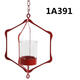 Glass Iron Hanging Glass Iron Art Lantern Tea Light Candle Holder Garden Decorations