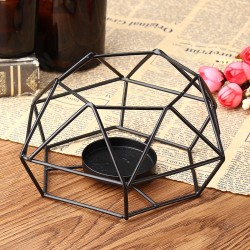 Metal Wire Candlestick Tea Light Candle Holder Tabletop Decor Industrial Lantern Metal Wire Candlestick Tea Light Candle Holder Tabletop Decor Industrial Lantern