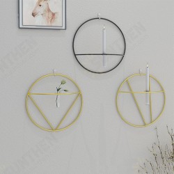 Nordic Style 3D Geometric Candlestick Metal Wall Candle Holder Home Crafts Nordic Style 3D Geometric Candlestick Metal Wall Candle Holder Home Crafts