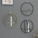 Nordic Style 3D Geometric Candlestick Metal Wall Candle Holder Home Crafts