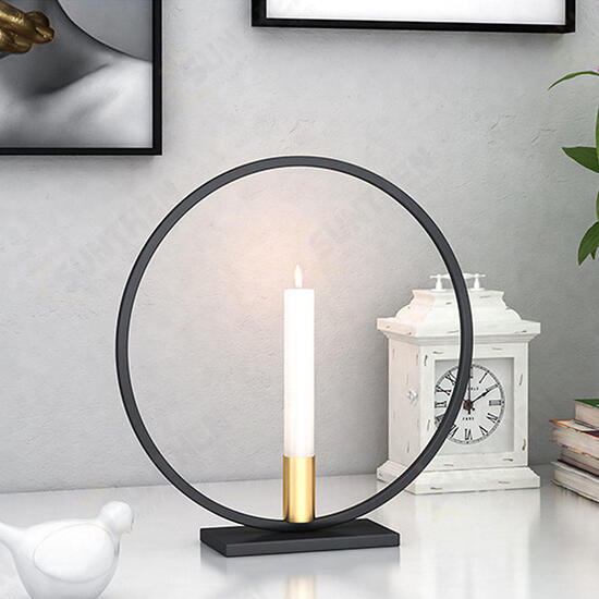 Nordic Style Geometric Candlestick Metal Wall Candle Holder Home Wall Decor