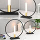 Nordic Style Geometric Candlestick Metal Wall Candle Holder Home Wall Decor