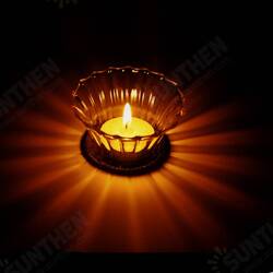 Transparent Flower Candle Holder Round Shape Glass Candle Stick Wedding Home Decor Transparent Flower Candle Holder Round Shape Glass Candle Stick Wedding Home Decor