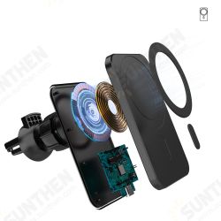 15W Magnetic Wireless Car Charger Automatic Clamping Car Airvent Mount Phone Holder Fast Charging for iPhone13 For iPhone 12 Pro Max 12 Mini 15W Magnetic Wireless Car Charger Automatic Clamping Car Airvent Mount Phone Holder Fast Charging for iPhone13 For iPhone 12 Pro Max 12 Mini