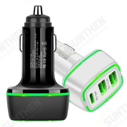 18W 3-Port USB PD Car Charger Adapter USB-C PD QC3.0 Fast Charging For iPhone 13 13 Mini 13 Pro Max For Samsung Galaxy Z Fllp3 5G For Xiaomi Mi12 18W 3-Port USB PD Car Charger Adapter USB-C PD QC3.0 Fast Charging For iPhone 13 13 Mini 13 Pro Max For Samsung Galaxy Z Fllp3 5G For Xiaomi Mi12