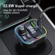 22.5W 2 Usb-As +PD Port FM Bluetooth Transmitter Fast Charging Car Charger Wireless Handsfree Car Mp3 Player For Mobile Phone