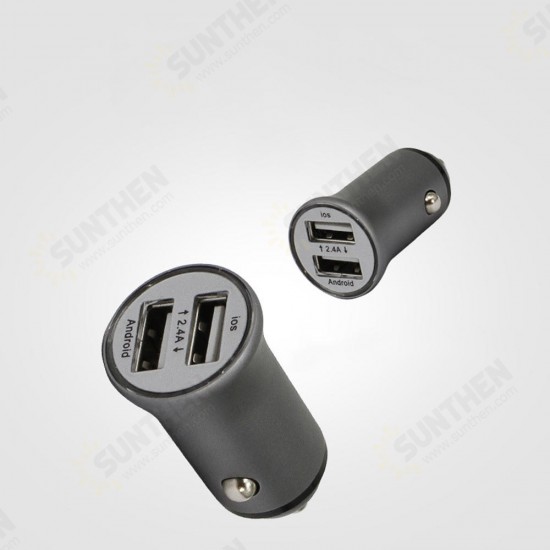 2.4A High Power Fast Charging Mini Dual USB Car Charger For iPhone 11 Pro Huawei P30 Mate 20 Pro S10+ Note 10