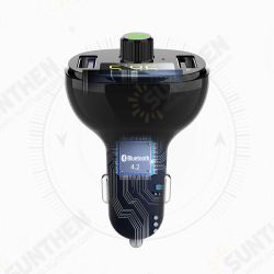 3.4A Dual USB Car Charger bluetooth FM Transmitter MP3 Player Fast Charging For iPhone XS 11Pro Mi10 Note 9S