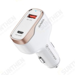 83W 2-Port USB Car Charger USB-C PD 65W+QC3.0 18W Support AFC Fast Charging For iPhone 13 13Mini 13Pro Max Samsung Galaxy Z Fllp3 5G For Xiaomi Mi12 83W 2-Port USB Car Charger USB-C PD 65W+QC3.0 18W Support AFC Fast Charging For iPhone 13 13Mini 13Pro Max Samsung Galaxy Z Fllp3 5G For Xiaomi Mi12