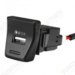 Central Control Position QC3.0 Car Charger For Toyota RAV4 2019 2020 2021 Bouton Backlight 5th Lossless Upgrade Accessories