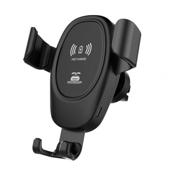D12 10W Gravity Sensing Car Wireless Charger Car Air Outlet Phone Holder For iPhone 13 Pro Max For Xiaomi 12 For Samsung Galaxy S21 5G