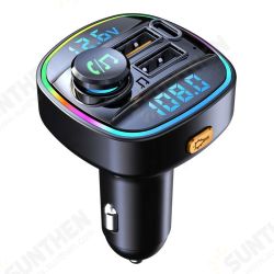 Dual Display QC3.0 PD20W USB Fast Charging FM Bluetooth Transmitter Voltage Detection Wireless Handsfree Car Mp3 Player Dual Display QC3.0 PD20W USB Fast Charging FM Bluetooth Transmitter Voltage Detection Wireless Handsfree Car Mp3 Player