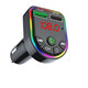 Bluetooth V5.0 FM Transmitter Dual USB Car Charger 7 Colors RGB Backlit Light Display Wireless Radio Adapter HiFi Music Play With Mic Hands-Free Calls