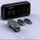 Car Bluetooth 5.0 FM Transmitter 2-Port USB Charger QC3.0 Quick Charge Audio Adapter Car Kit With Microphone Handsfree Call 3.5mm Aux Input Music Play
