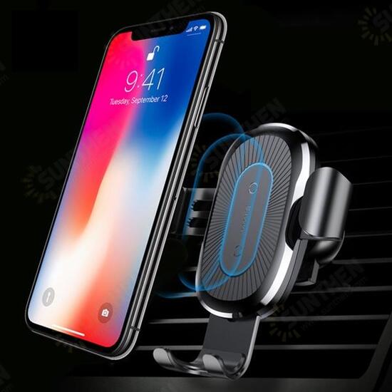 WXYL-B09 Fast 10W Qi Wireless Charger Mount Holder for iPhone X 8 Plus S8 + S9