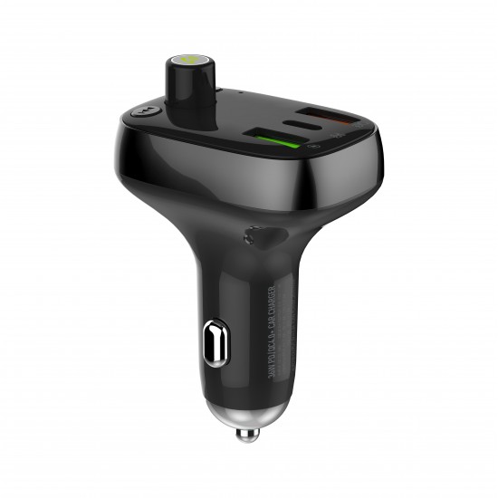 C704Q USB Car Charger bluetooth FM Transmitter MP3 Player USB-C PD QC4+ Fast Charging For iPhone 12 XS 11Pro Mi10 POCO X3 OnePlus 8Pro S20+ Note 20