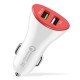 2.4A Dual USB Quick Charger QC 3.0 USB Car Charger For iPhone 8 Samsung S9