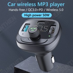 Qc3.0 Type C Pd Fast Charging 36W 2 Usb Charger Handsfree Wireless Fm Modulator Car Charger Mp3 Player Fm Transmitter Qc3.0 Type C Pd Fast Charging 36W 2 Usb Charger Handsfree Wireless Fm Modulator Car Charger Mp3 Player Fm Transmitter